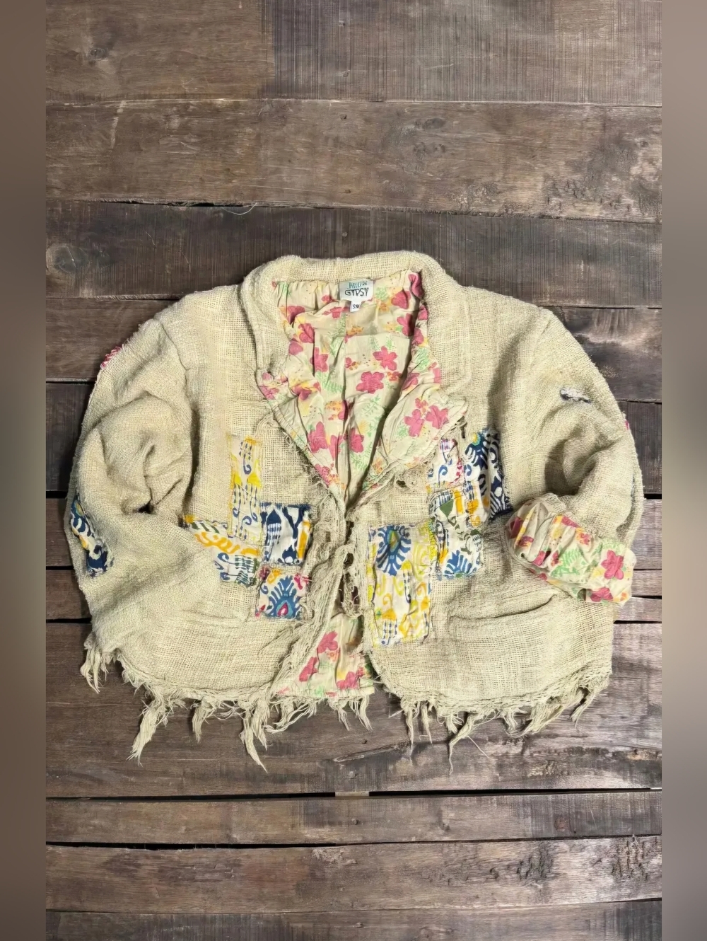 #1557 Jaded Gypst Floral Dust Reversible Jacket